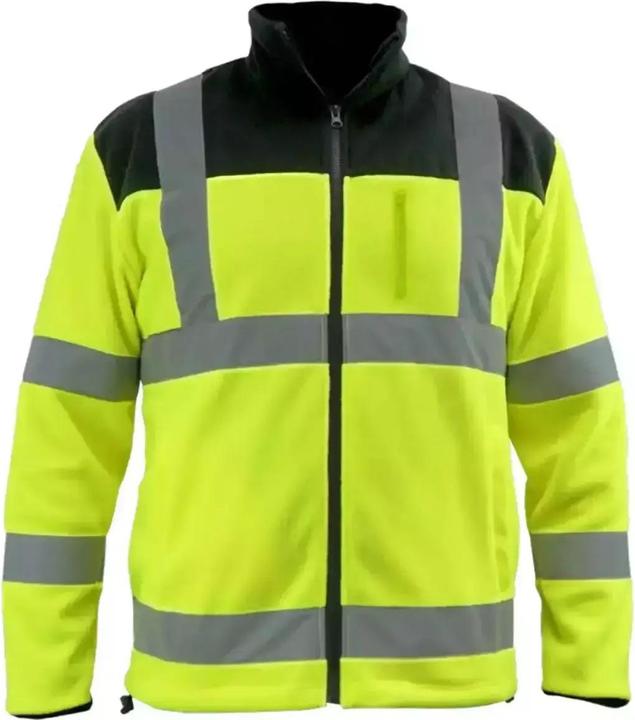 Produktbild Dedra reflektierende Fleecejacke 280g/m2, Grösse S, gelb-schwarz (BH80P3-S) (S)
