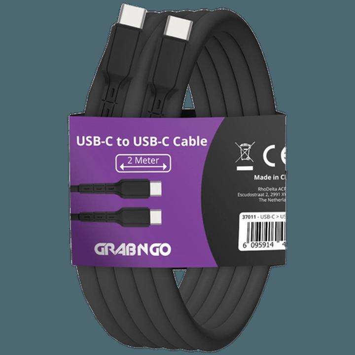 Actual product image Grab&Go Grab 'N Go USB-C Kabel 2 Meter Schwarz (2 m)
