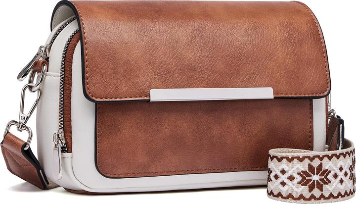 Only-Bags.Store Handy Umhängetasche, Vegan Leder Crossbody Bag Umhängetasche mit verstellbarem abnehmbarem breitem