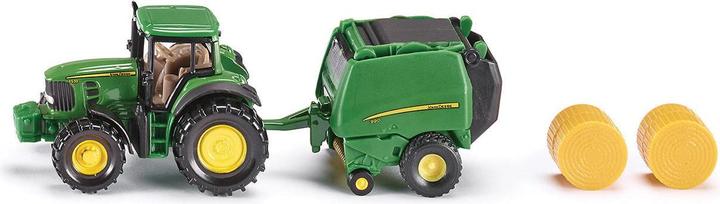 Produktbild Siku 1665 John Deere mit Ballenpresse