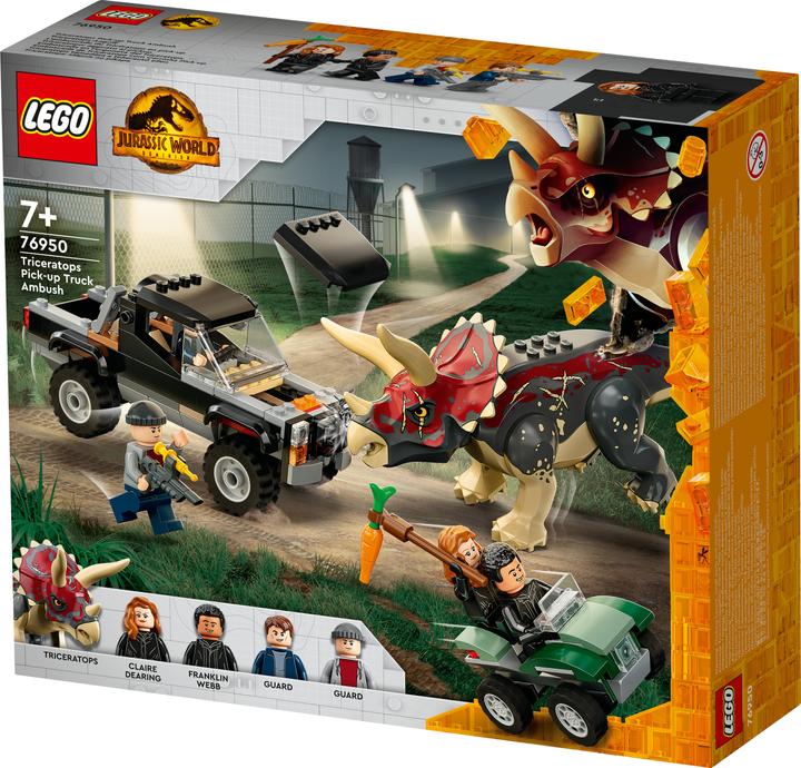 Produktbild LEGO Angriff eines Triceratops auf einen Pick-up-Truck (76950, LEGO Jurassic World)