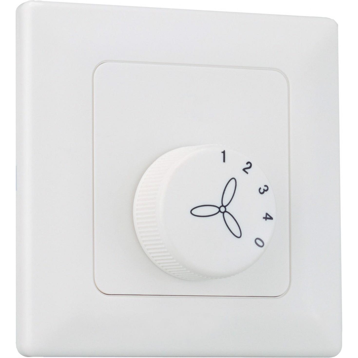 Westinghouse Wandschalter für Deckenventilator, Taster + Schalter, Weiss