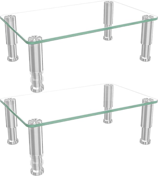 Produktbild Hemudu Höhenverstellbarer Monitor-Ständer aus Glas