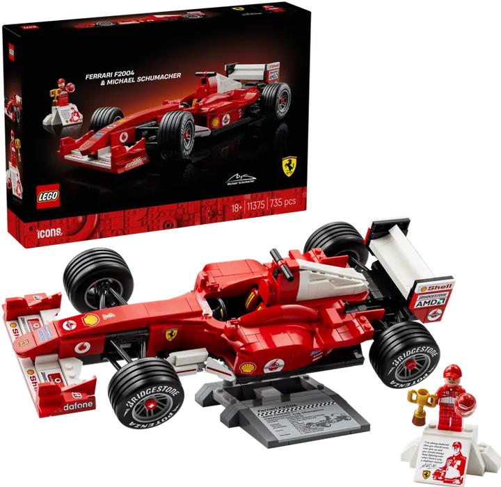 Immagine prodotto LEGO Ferrari F2004 e Michael Schumacher (11375, LEGO Icons)
