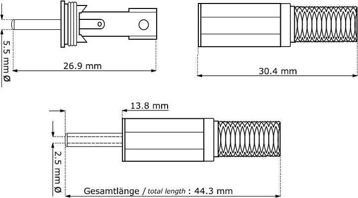 Produktbild Goobay DC-Stecker mit Knickschutz