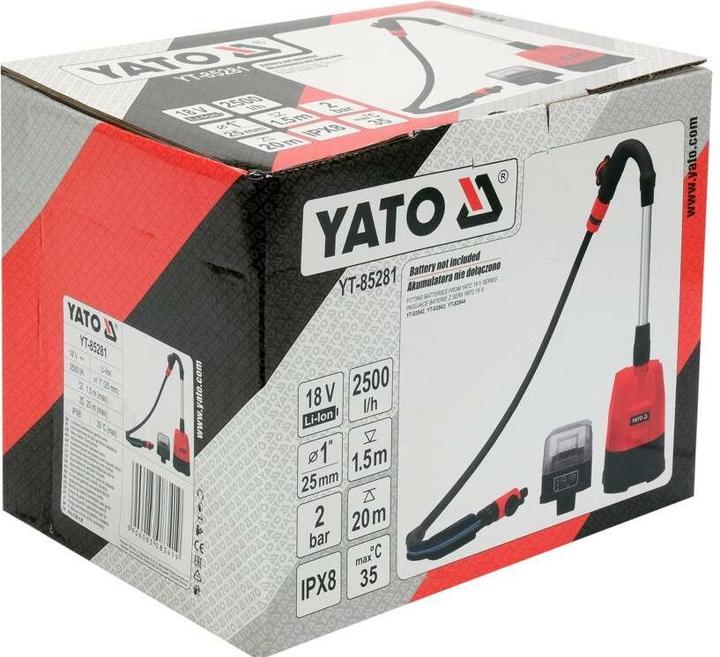 Produktbild Yato Pompa Zatapialna 18v Do Deszczówki Bez Akumulatora I ładowarki (Regenfasspumpe)