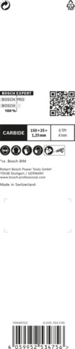Produktbild Bosch Professional Zubehör EXPERT ‘Window Demolition’ S 956 DHM Säbelsägeblatt, 1 Stück