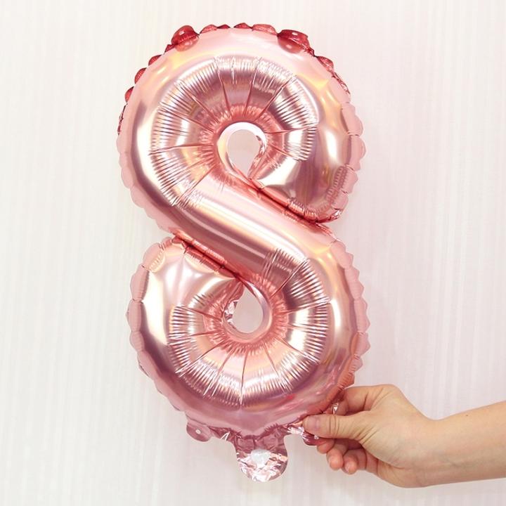 Produktbild Ueli Express Folien Ballon Ziffer 8 40cm Rosa (1 x)