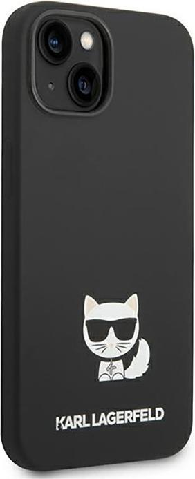 Immagine prodotto Karl Lagerfeld Cover in silicone Choupette Body Logo Nero, per Apple iPhone 14, KLHCP14SSLCTBK (Apple iPhone 14)