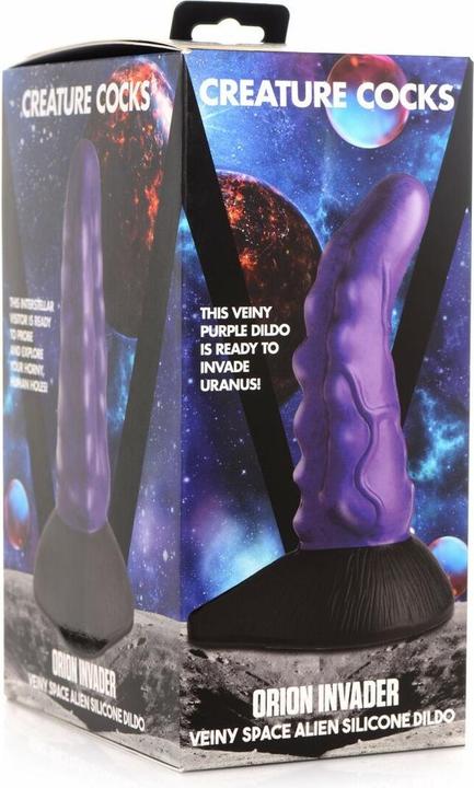 Actual product image Frisky Orion Invader Veiny Space Alien Silicone Dildo