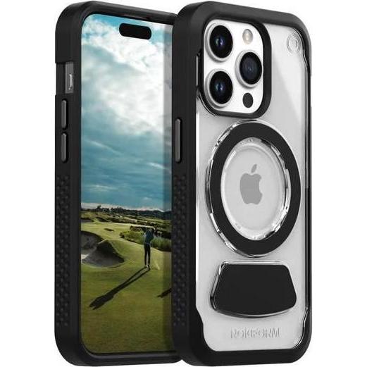 Rokform Eagle 3, Magnetic Golf Case for iPhone 15 Pro, Black (Apple iPhone 15 Pro), Smartphone Hülle