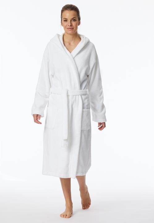 Produktbild Schiesser Essentials Bademantel mit Kapuze (L)