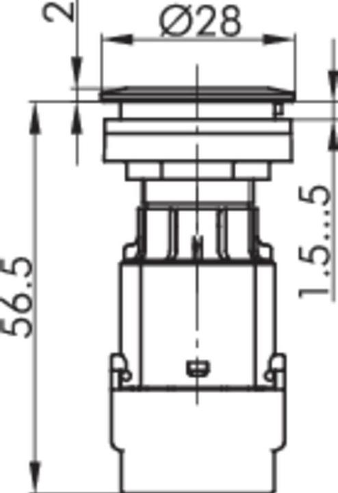 Actual product image Schlegel BTLO5K Contact element with lamp socket 2 NC contacts momentary 250 V 1 pc.