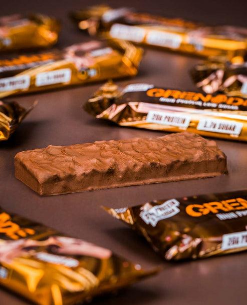Actual product image Grenade BAR® High-Protein Fudged up 12x60g (Chocolate, Caramel, 12 pcs., 720 g)