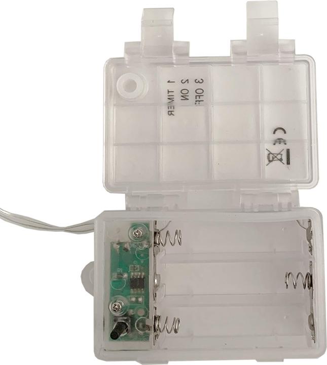 Actual product image Mojawo 30er LED - Batteriekette Lichterkette warmweiss mit Timerfunktion (4.40 m)