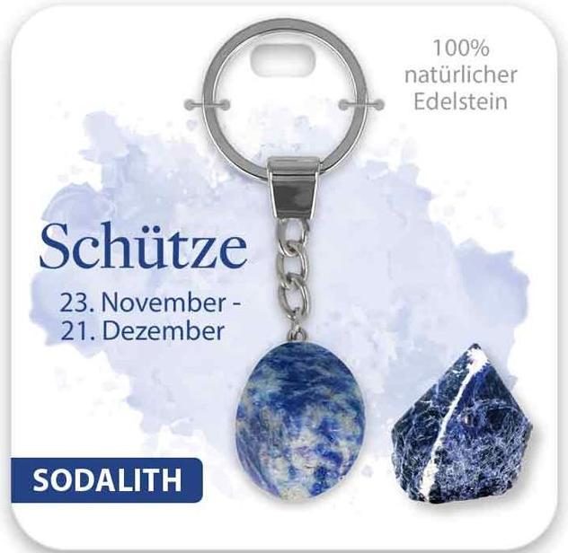 Actual product image BB Klostermannn Schlsselanhnger Edelstein Sodalith Schtze