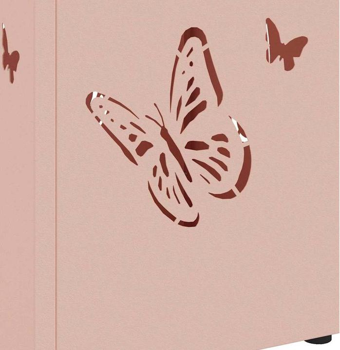 Immagine prodotto vidaXL Portaombrelli Rosa Metallo Medio Intarsi decorativi