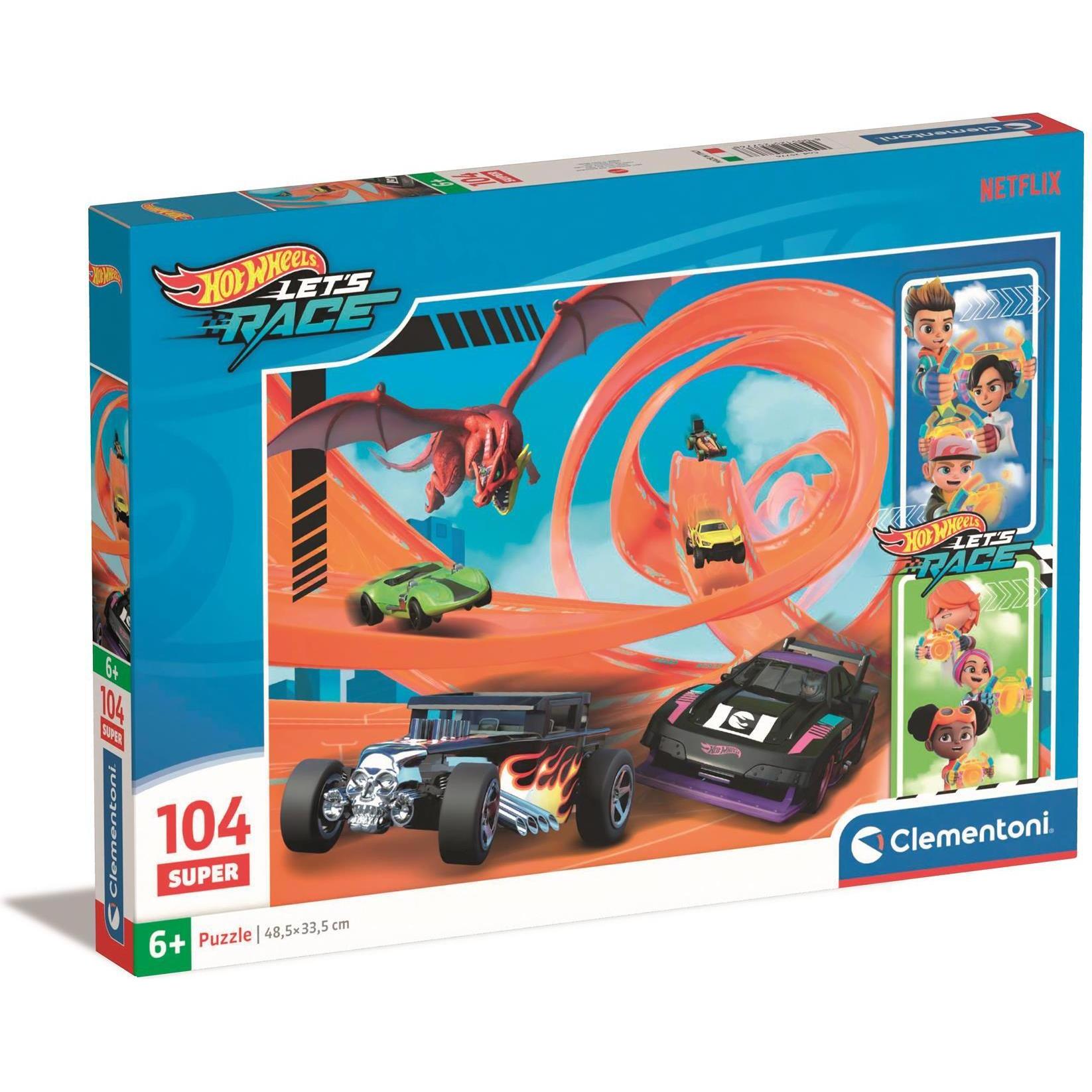 Clementoni Multicolore Pzl Super 104 Hotwheels (104 Pezzi)