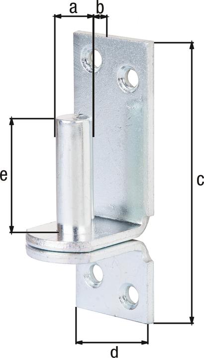 Productafbeelding GAH Klem DII op plaat 13x25mm galv. verzinkt dikke film gepassiveerd (Raamhaken, 10 Pcs.)
