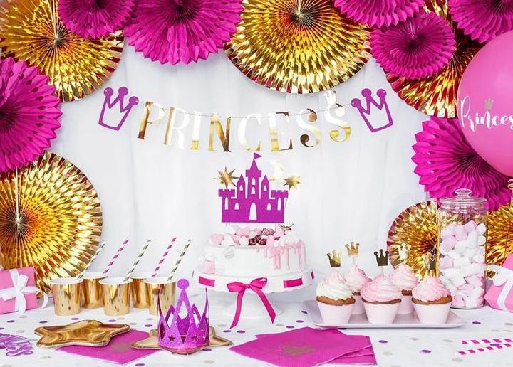Actual product image Partydeco Paper Plates Star, gold, 18cm (1 pkt / 6 pc.) (6x)