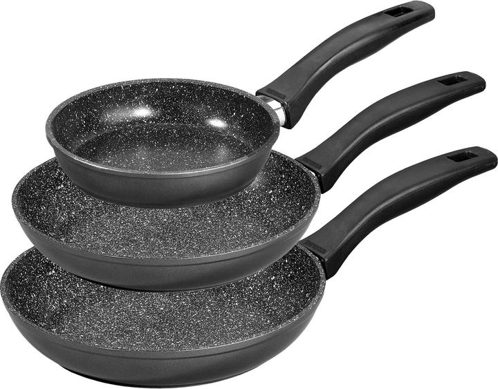 Produktbild Stoneline 6882 Frying Pan Set, 3 pans: 16 cm, 20 cm, 24 cm (24 cm, Pfannenset + Topfset, Aluminium)
