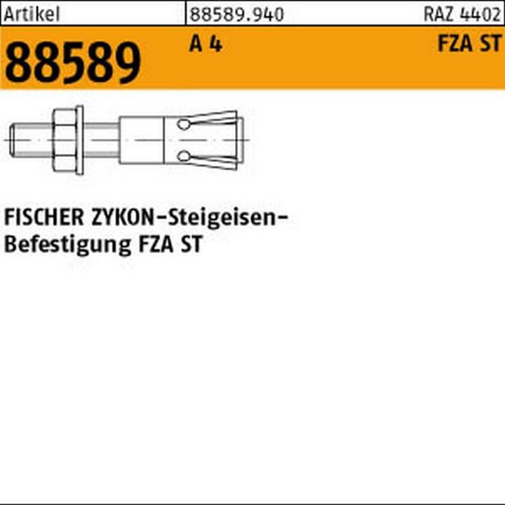 Produktbild Fischer Steigeisenbefestigung R 88589 FZA 14 / 40 ST A 4 Ohne Oberflächenangabe (20 Stk.)