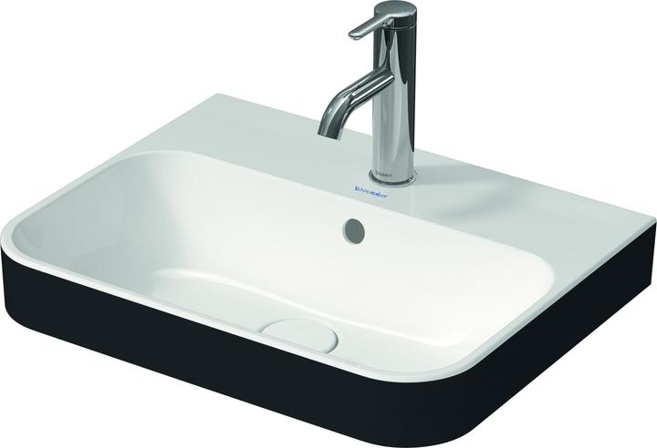 Actual product image Duravit Countertop washbasin 50 x 40 cm Happy D.2 Plus anthracite/white 2360506100 (400 mm, 500 mm)