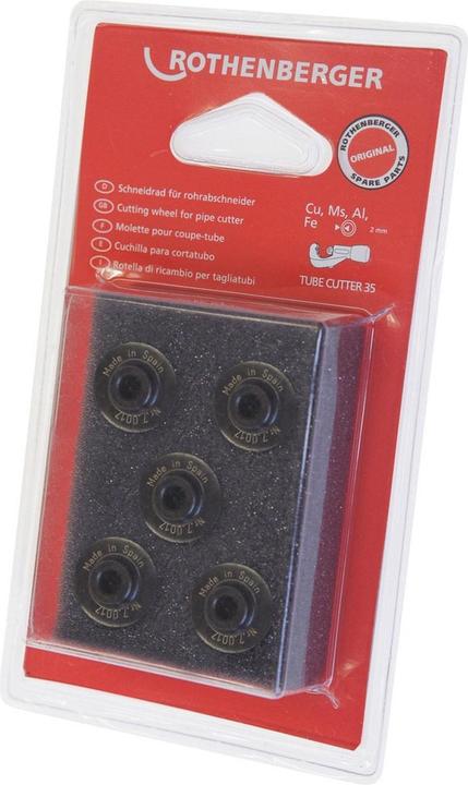 Image du produit Rothenberger Molette de remplacement Molette Ø 18,5 mm Profondeur de coupe 3 mm Acier trempé fortement allié (Roue de coupe)