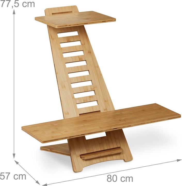 Actual product image Relaxdays Standing desk attachment