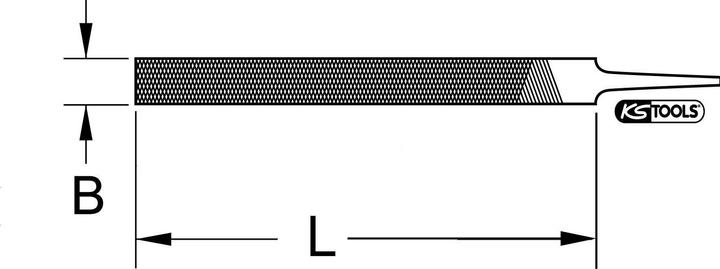 Actual product image KS Tools Rasp blade (250 mm)