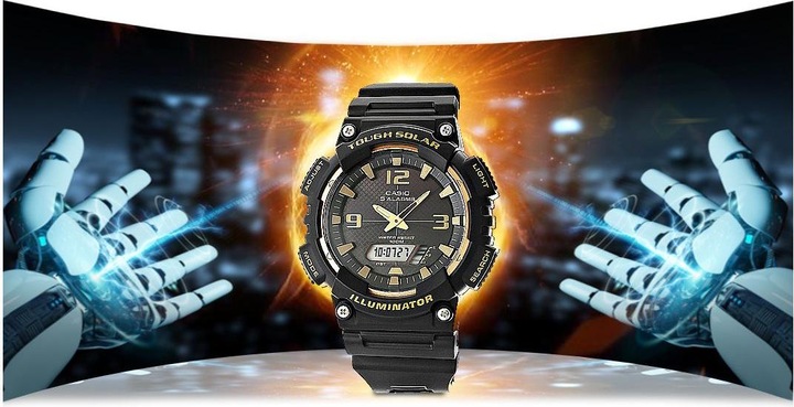 Actual product image Casio Mens Watch SOLAR AQ-S810W-1A3VDF