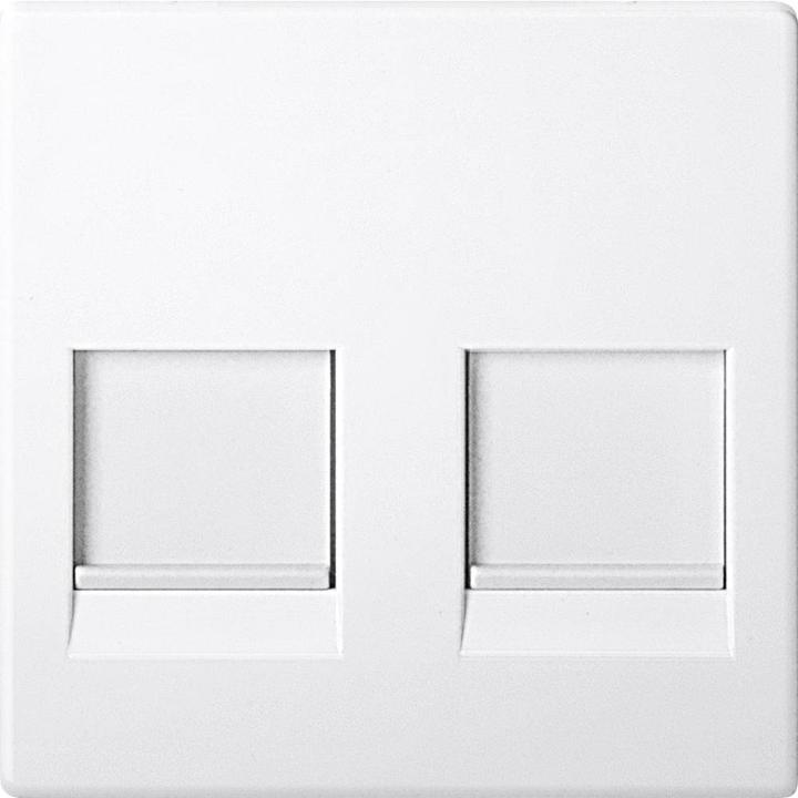 Produktbild Merten Zentralplatte MEG4562-0319 2fach polarweiss glänzend