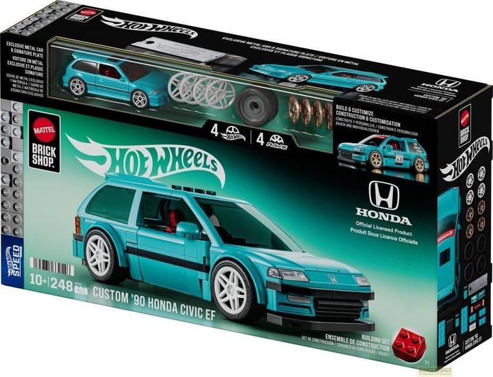 Actual product image Mattel Brick Shop Hot Wheels Speed Honda 2