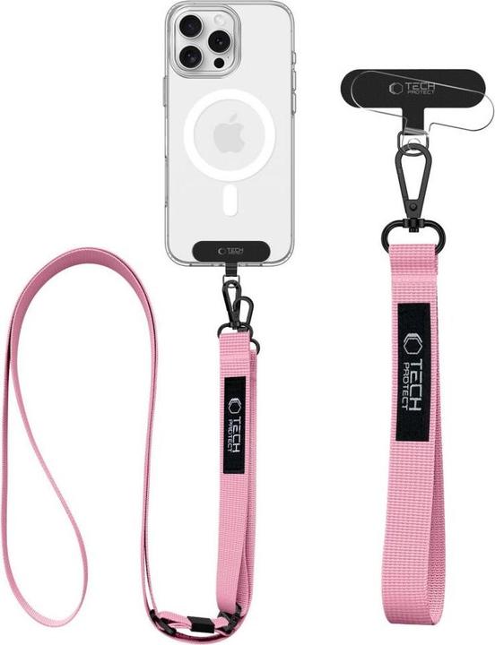 Productafbeelding Tech-Protect C65 Rope Crossbody Leash - Pink