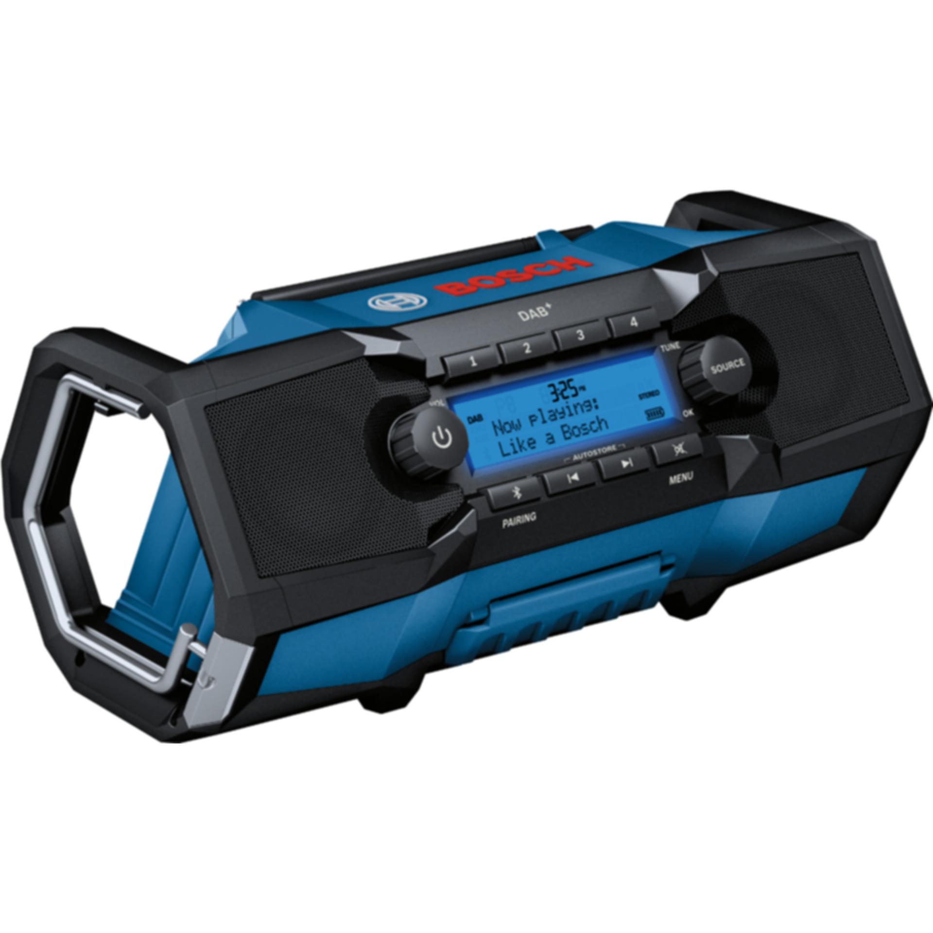 Bosch Professional GPB 18V-2 SC Professional (DAB, FM, Bluetooth), Radio, Blu, Nero