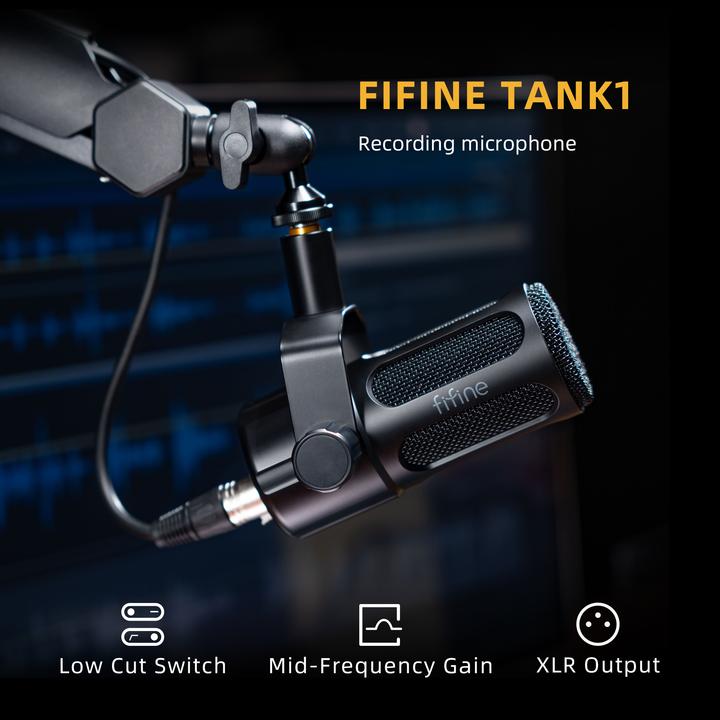 Immagine prodotto Fifine Tank1 XLR dynamic professional microphone for recording, singing and podcasting