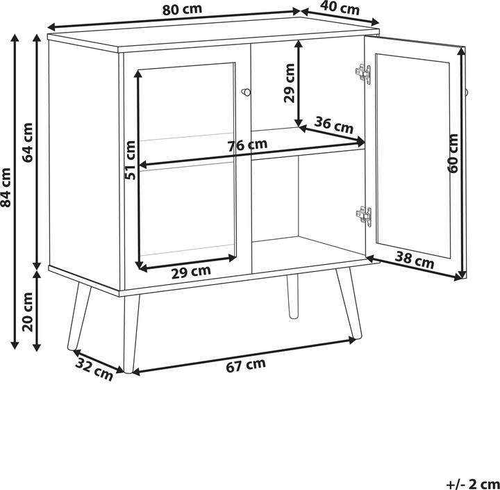 Image du produit Beliani Albany (80 x 40 x 84 cm)