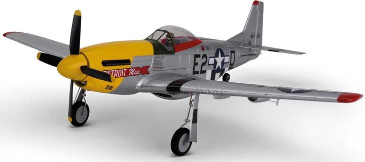 E-Flite FLUGZEUG UMX P-51D Mustang 493mm BNF Basic Basic - Detroit Miss (Warbird)