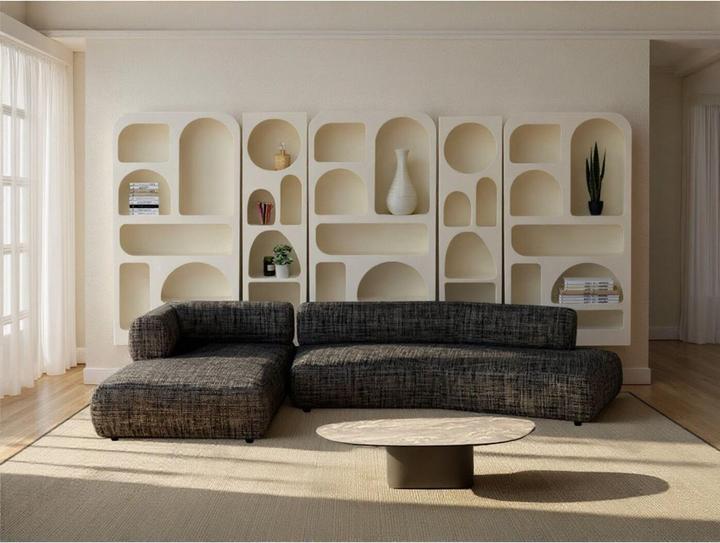 Produktbild Kare Design Ecksofa Bow Links Grau (Ecksofa)