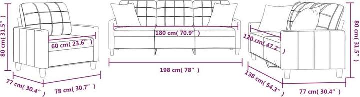 Actual product image vidaXL Romaine (Upholstery set)
