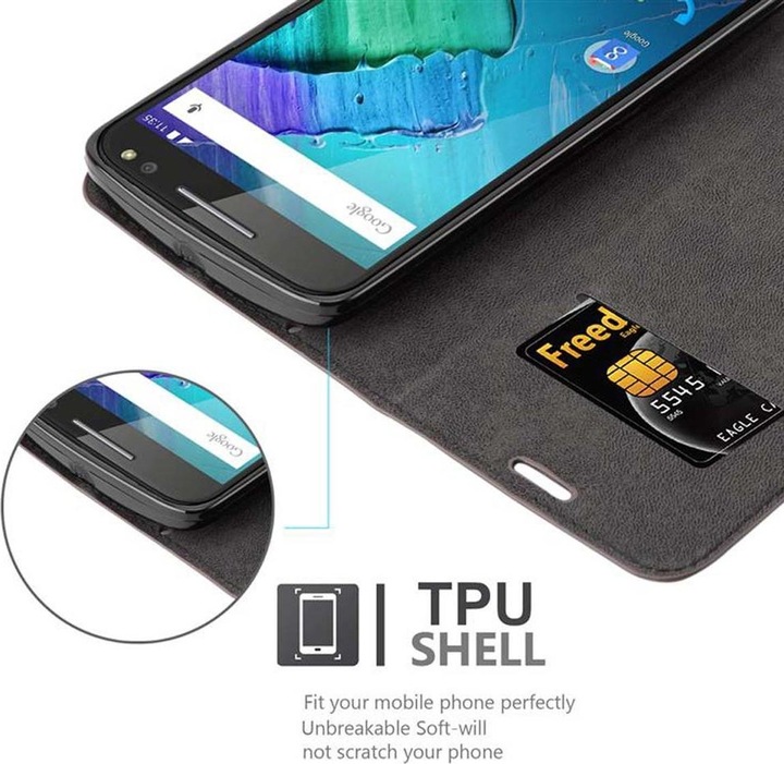Produktbild Cadorabo Book Invisible Magnet Cover (Motorola Moto X Style)