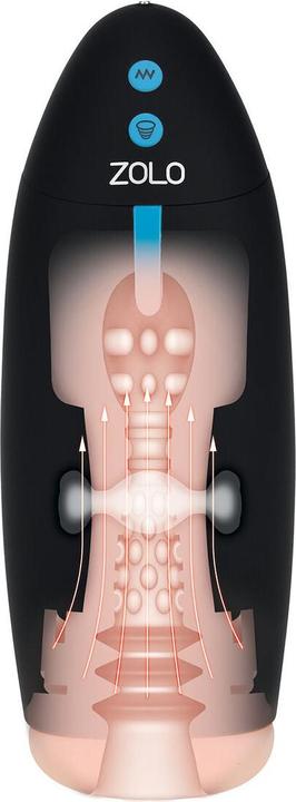 Actual product image Zolo Supersucker Masturbators Flesh 22.8 cm