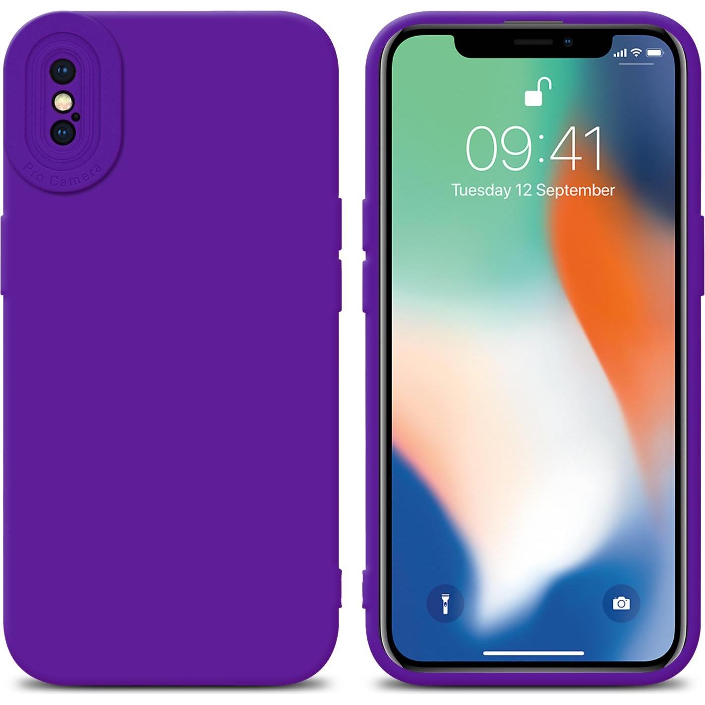 Thumbnail - Cadorabo Hülle für Apple iPhone XS MAX im TPU Fluid LM162 Style (Apple iPhone XS Max), Smartphone Hülle, Violett