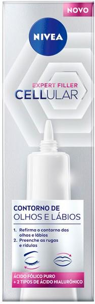 Immagine prodotto NIVEA Cellular Filler Contorno Ojos y Rellenador Labios 15ml (Siero per la cura degli occhi, 15 ml, Giorno)