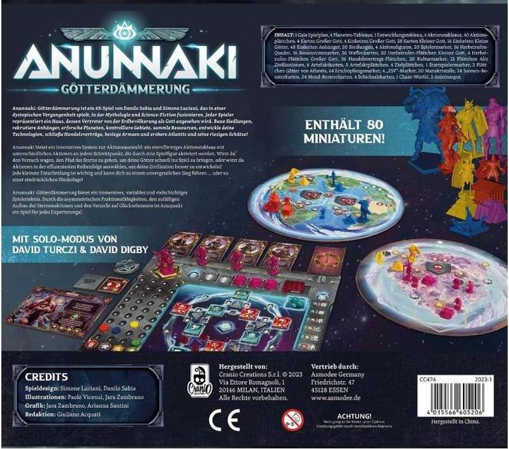 Produktbild Asmodée CRCD0020 - Anunnaki: Götterdämmerung, Brettpiel, für 1-4 Spieler, ab 13 Jahren (DE-Ausgabe) (Deutsch)