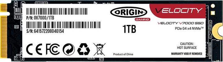 Origin Storage VELOCITY V7000 1TB PCIE 4.0 NVME M.2 SSD (1000 GB, M.2)