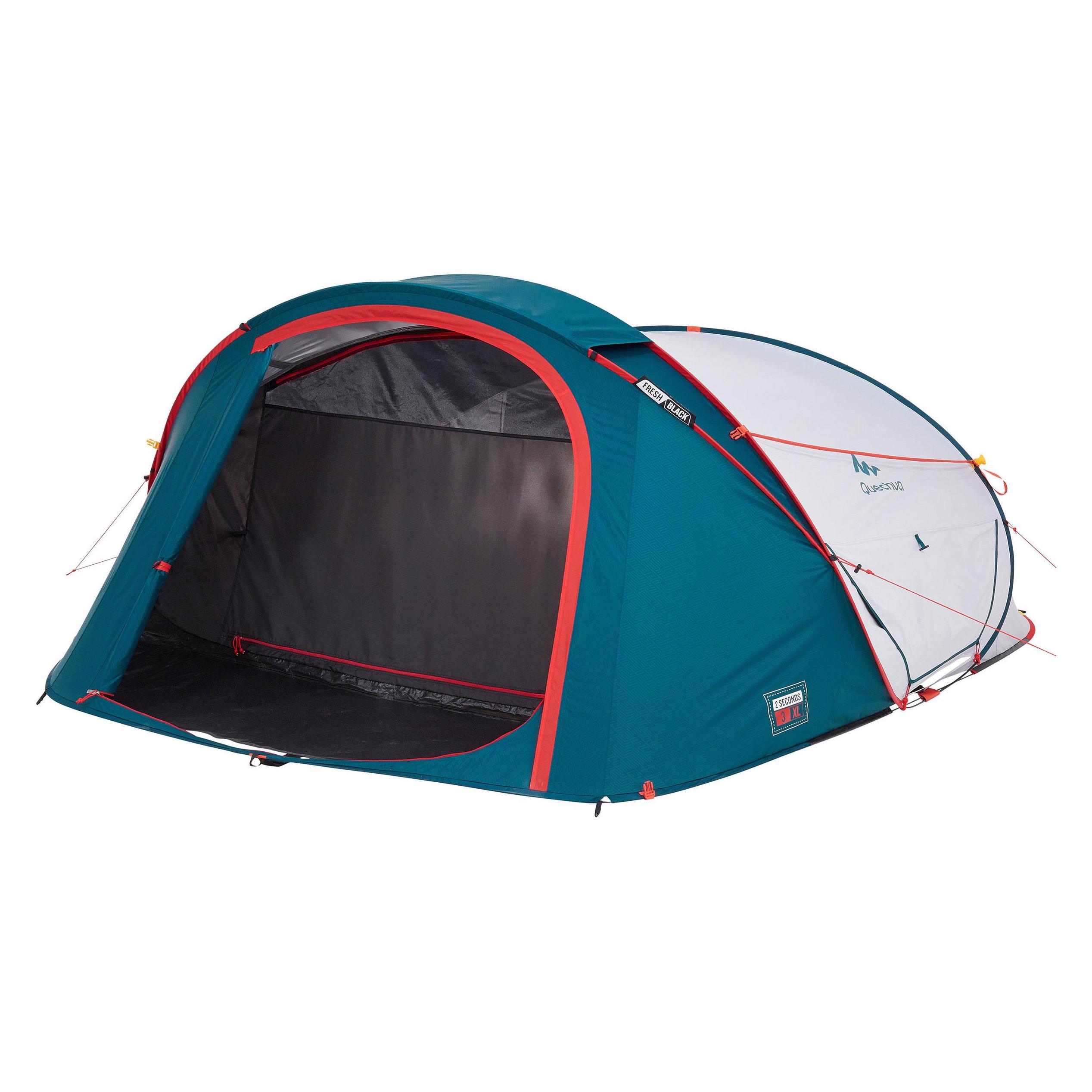 Quechua 2 Seconds 3 XL テント Quechua 2 Seconds 3 XL Fresh&Black - buy at Galaxus - Galaxus