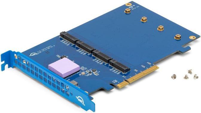 Produktbild OWC 16.0TB Accelsior 4M2 PCIe M.2 NVMe SSD Adapter Card (16000 GB, PCI-Express)