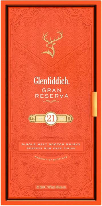 Immagine prodotto Glenfiddich 21 anni Gran Reserva (Single Malt, Whisky scozzese, 1 x 70 cl)