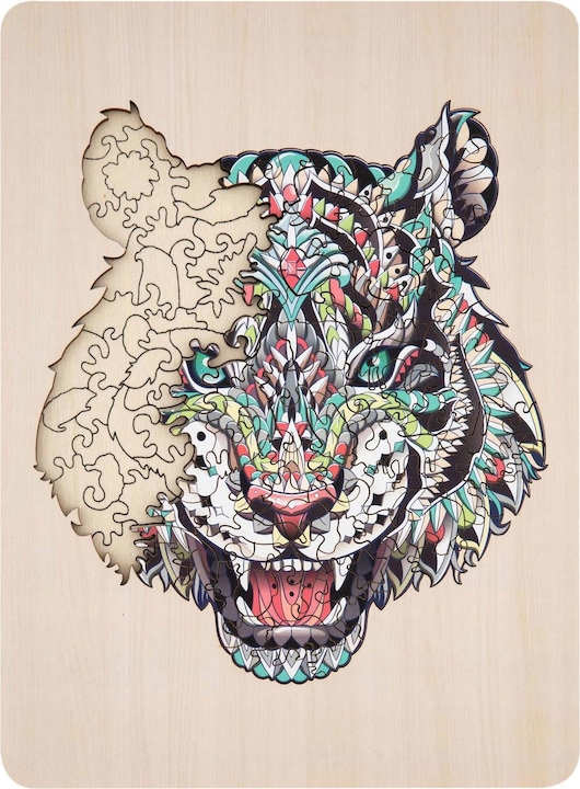 Produktbild Grafix Einzigartiges Holzpuzzle Tiger, 130tlg. (132 Teile)